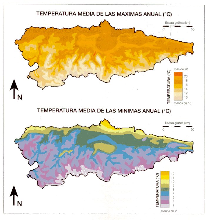 Mapas de temperaturas