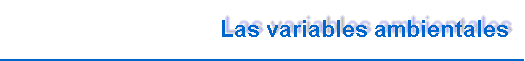 Variables ambientales